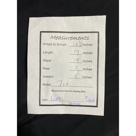 Loft Ann Taylor Black Chiffon Dress Size 4 - Picture 6 of 6